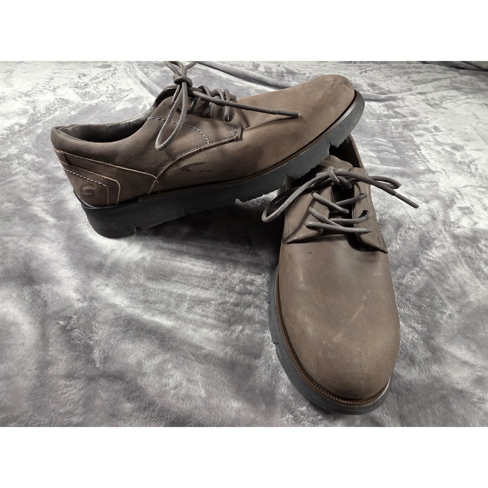 SKECHERS AUGUSTINO CARANO Brown Leather Oxford Shoes, Men's Size 9